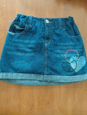 Y2K Vintage 2012 Girl's Circo Denim Rainbow Skort Size XL Kids